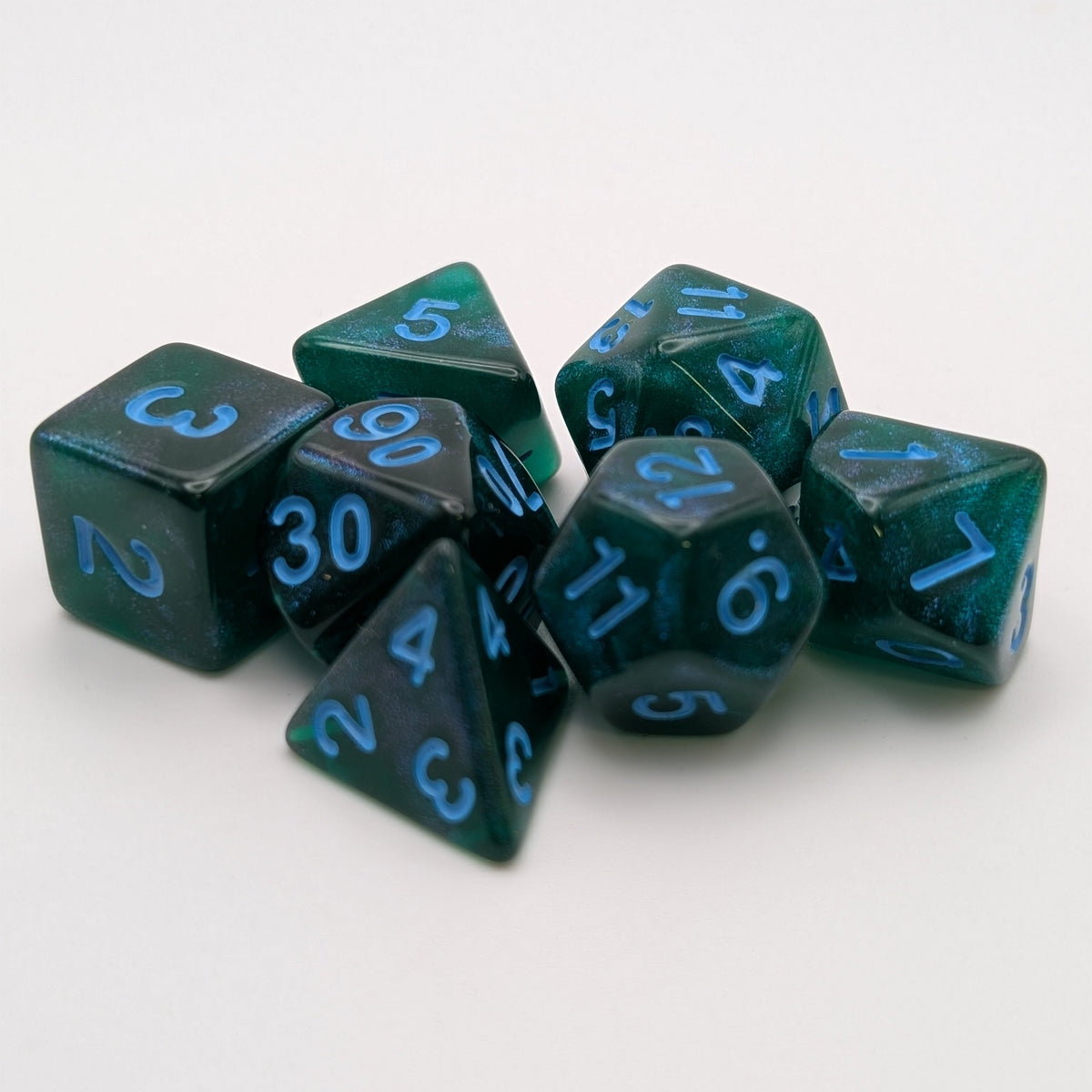 Lake Bottom 7-Piece RPG Dice Set