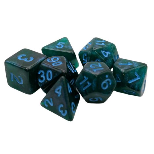 Lake Bottom 7-Piece RPG Dice Set