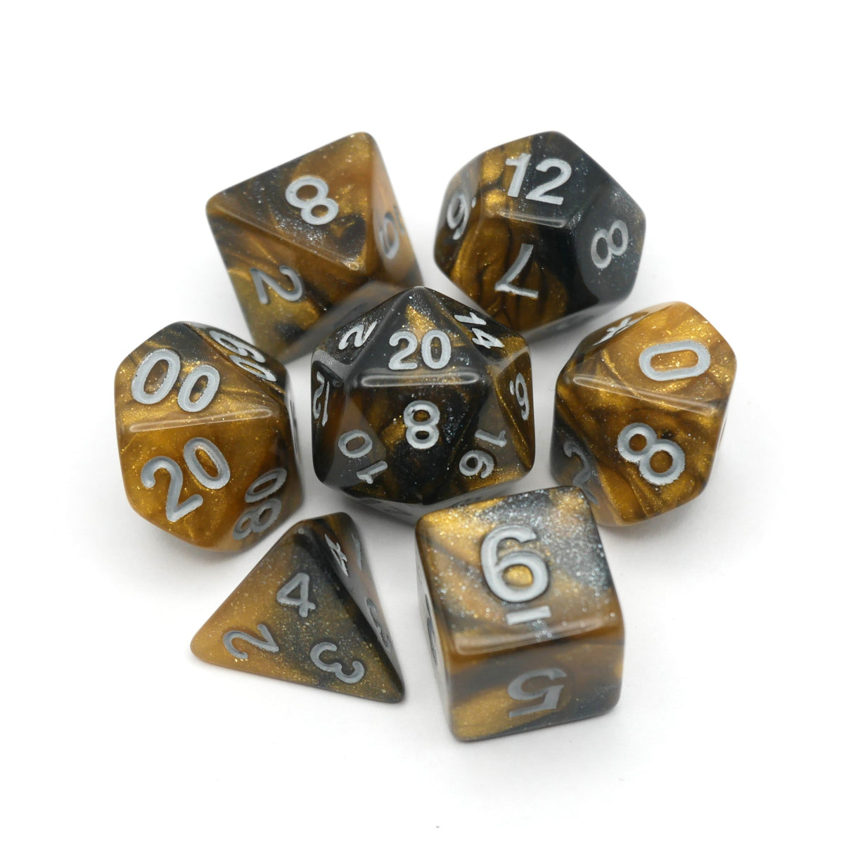 Saharan Dream - 7 Piece DnD Dice Set | Acrylic RPG Gaming Dice — by D20 Collective