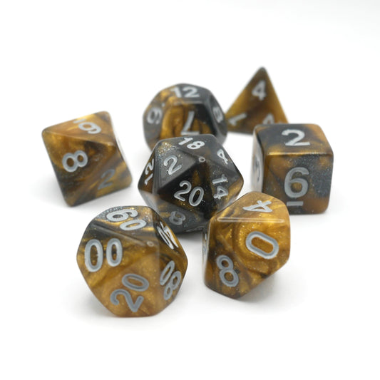 Saharan Dream - 7 Piece DnD Dice Set | Acrylic RPG Gaming Dice — by D20 Collective