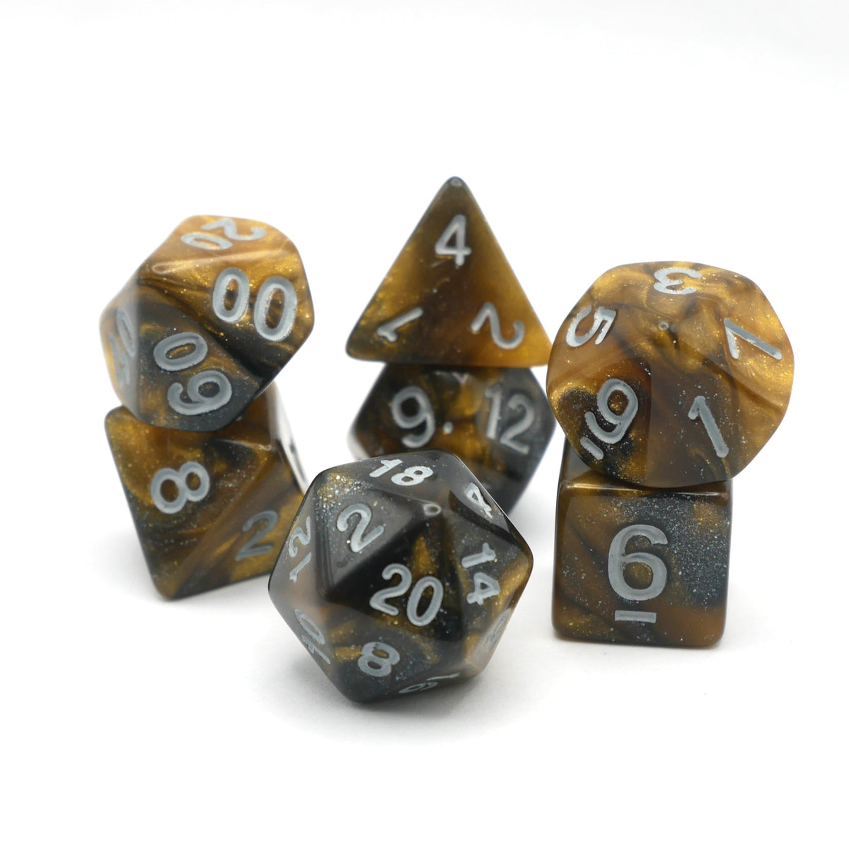 Saharan Dream - 7 Piece DnD Dice Set | Acrylic RPG Gaming Dice — by D20 Collective