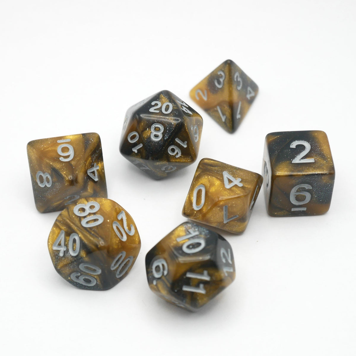 Saharan Dream - 7 Piece DnD Dice Set | Acrylic RPG Gaming Dice — by D20 Collective