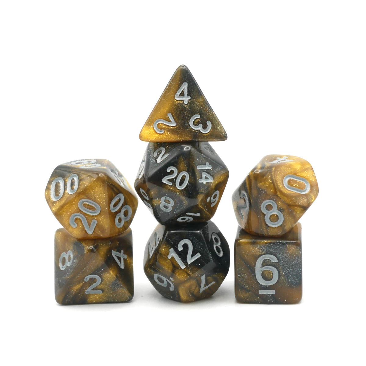 Saharan Dream - 7 Piece DnD Dice Set | Acrylic RPG Gaming Dice — by D20 Collective