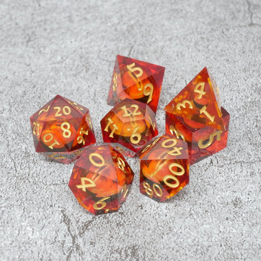 Sauron's Eye 7-Piece RPG Dice Set