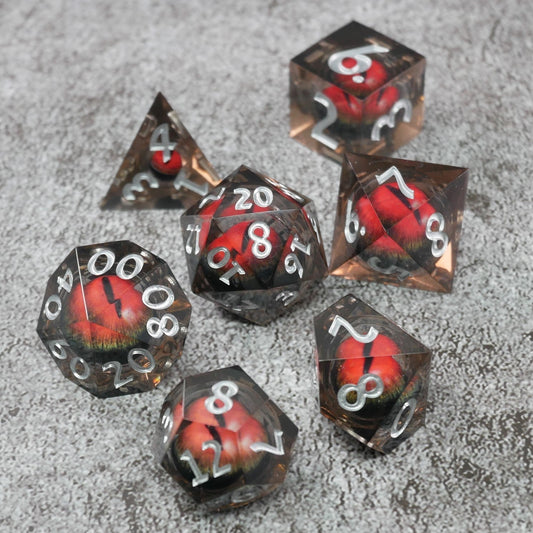 Smaug's Eye 7-Piece RPG Dice Set
