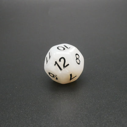 Snowy Owl - 7 Piece DnD Dice Set | Acrylic RPG Gaming Dice — by D20 Collective
