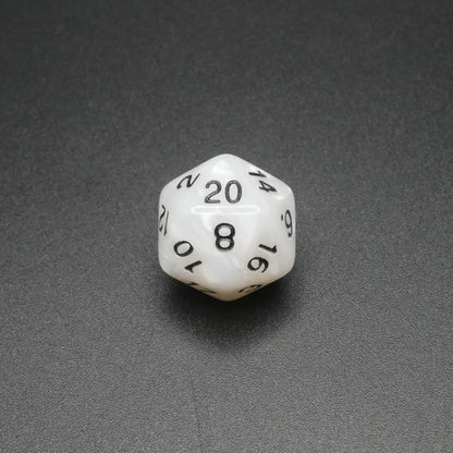 Snowy Owl - 7 Piece DnD Dice Set | Acrylic RPG Gaming Dice — by D20 Collective