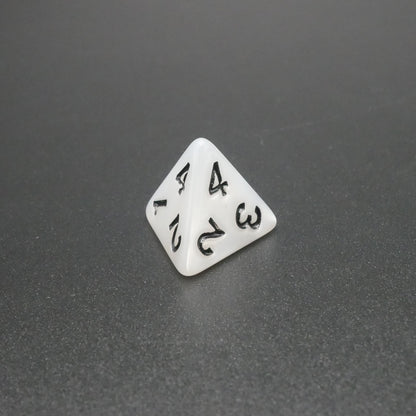 Snowy Owl - 7 Piece DnD Dice Set | Acrylic RPG Gaming Dice — by D20 Collective