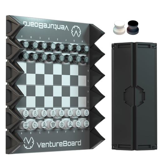 VentureBoard Mini Chess — Noir Edition