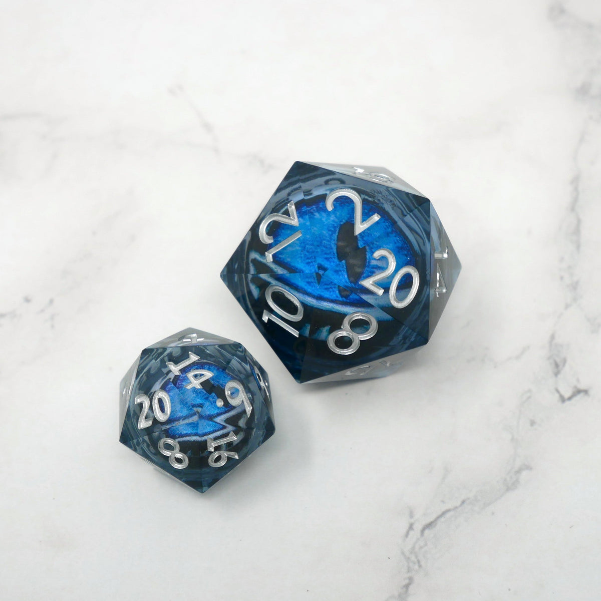 Blue Slaadi's Eye Giant D20