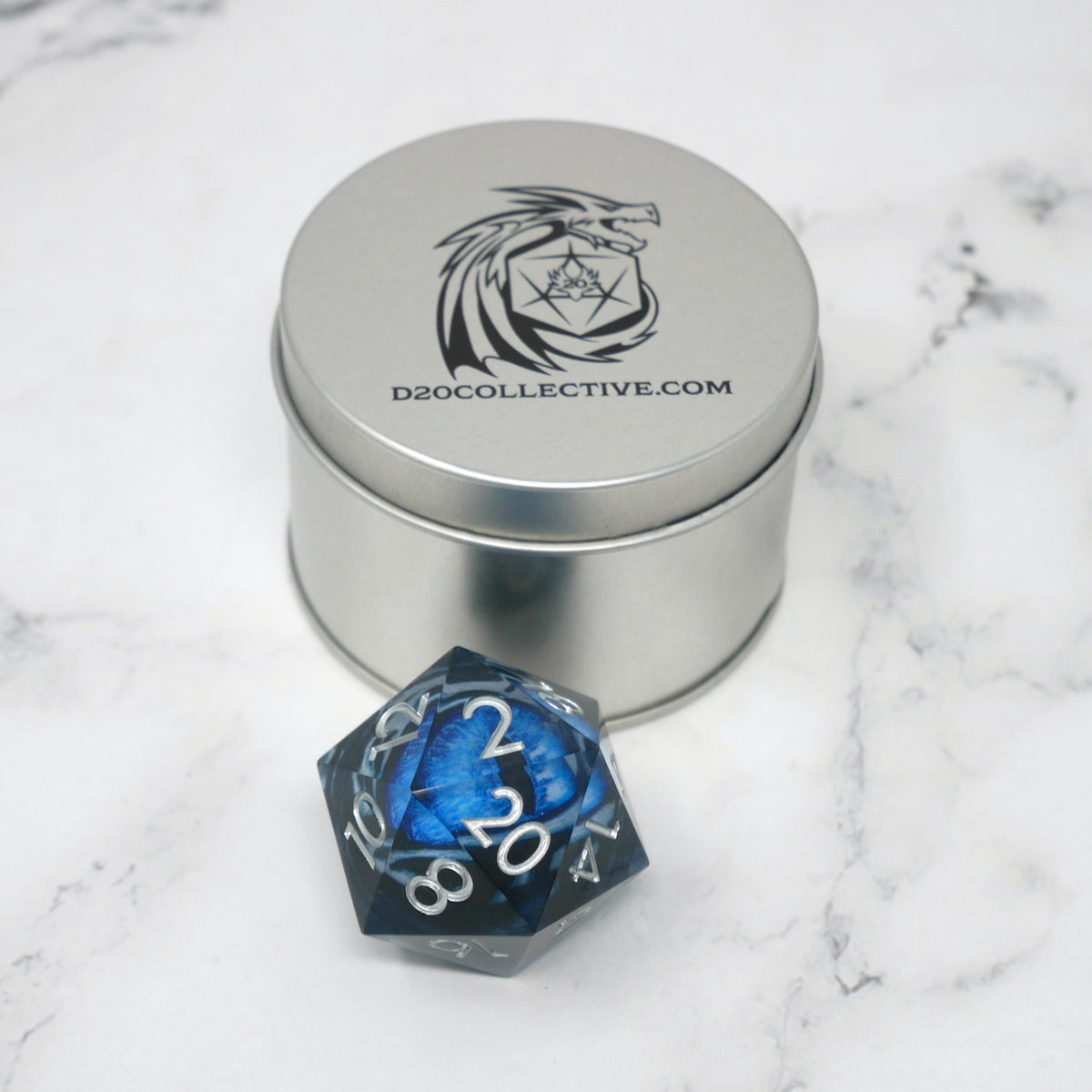 Blue Slaadi's Eye Giant D20