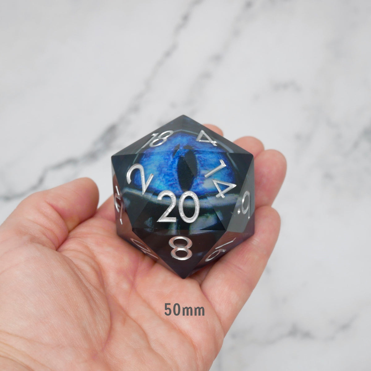 Blue Slaadi's Eye Giant D20