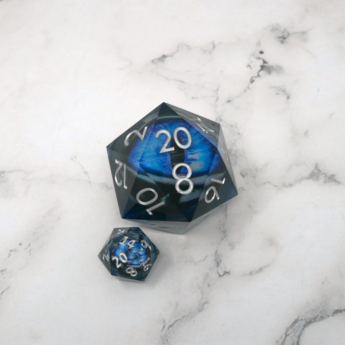 Blue Slaadi's Eye Giant D20