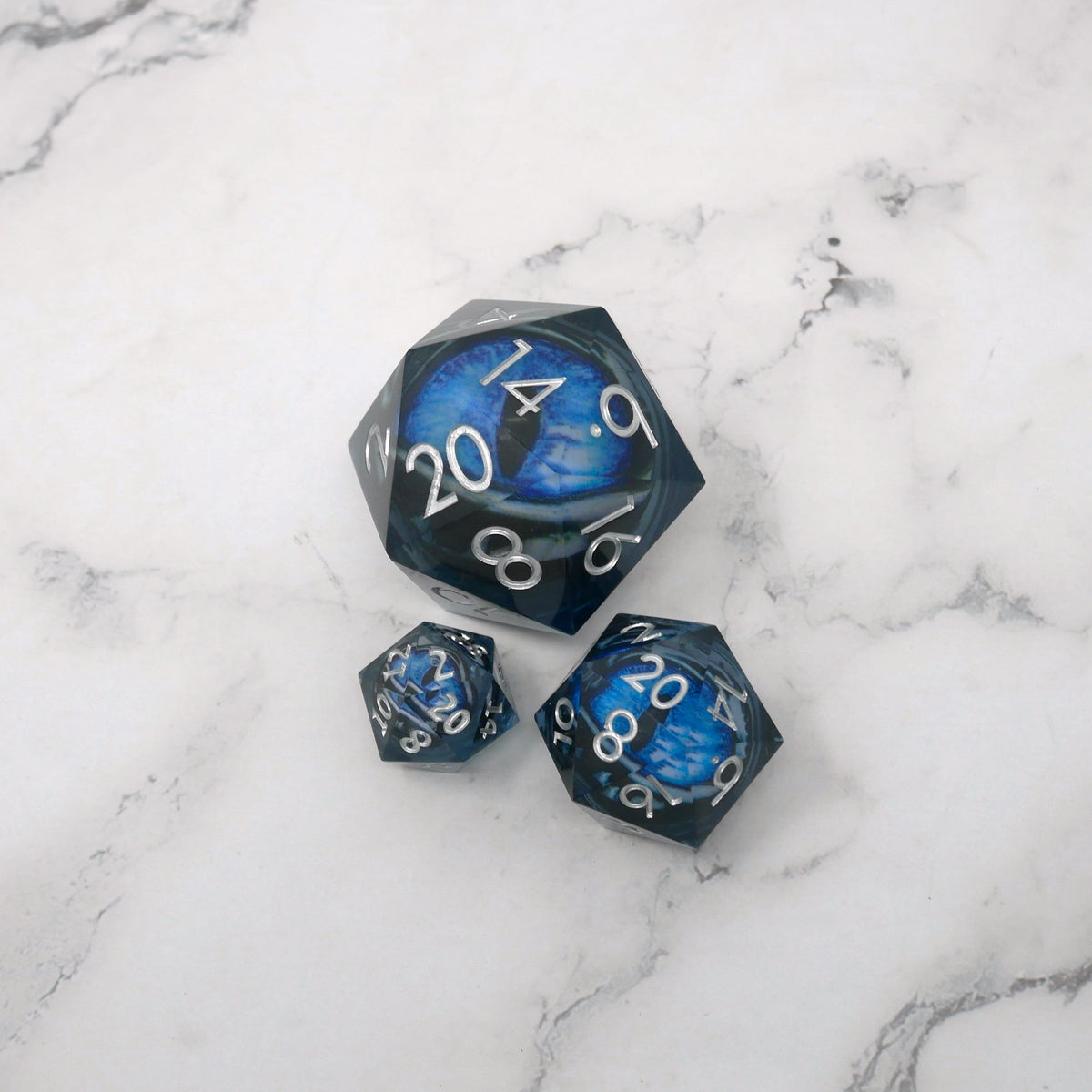Blue Slaadi's Eye Giant D20
