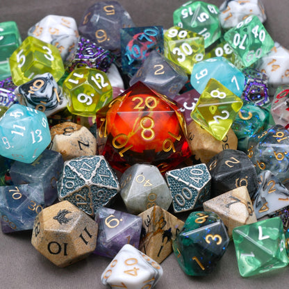 Mystery Hoard - 10 Dice Set Bundle + 1 RPG Accessory — by D20 Collective