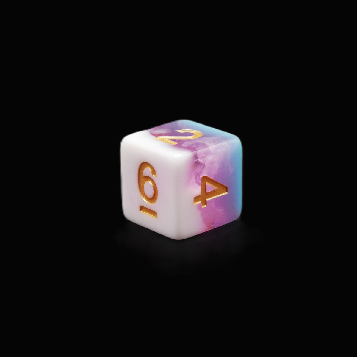 Creamsicle of Doom - 7 Piece DnD Dice Set | Acrylic RPG Gaming Dice — by D20 Collective