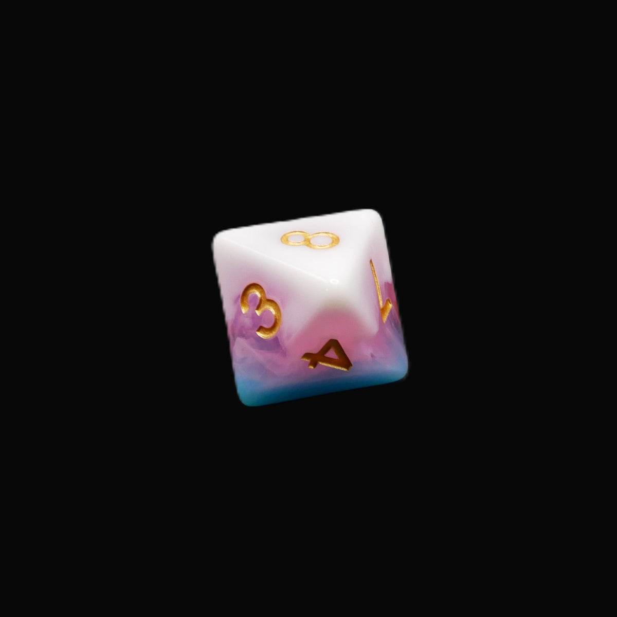 Creamsicle of Doom - 7 Piece DnD Dice Set | Acrylic RPG Gaming Dice — by D20 Collective