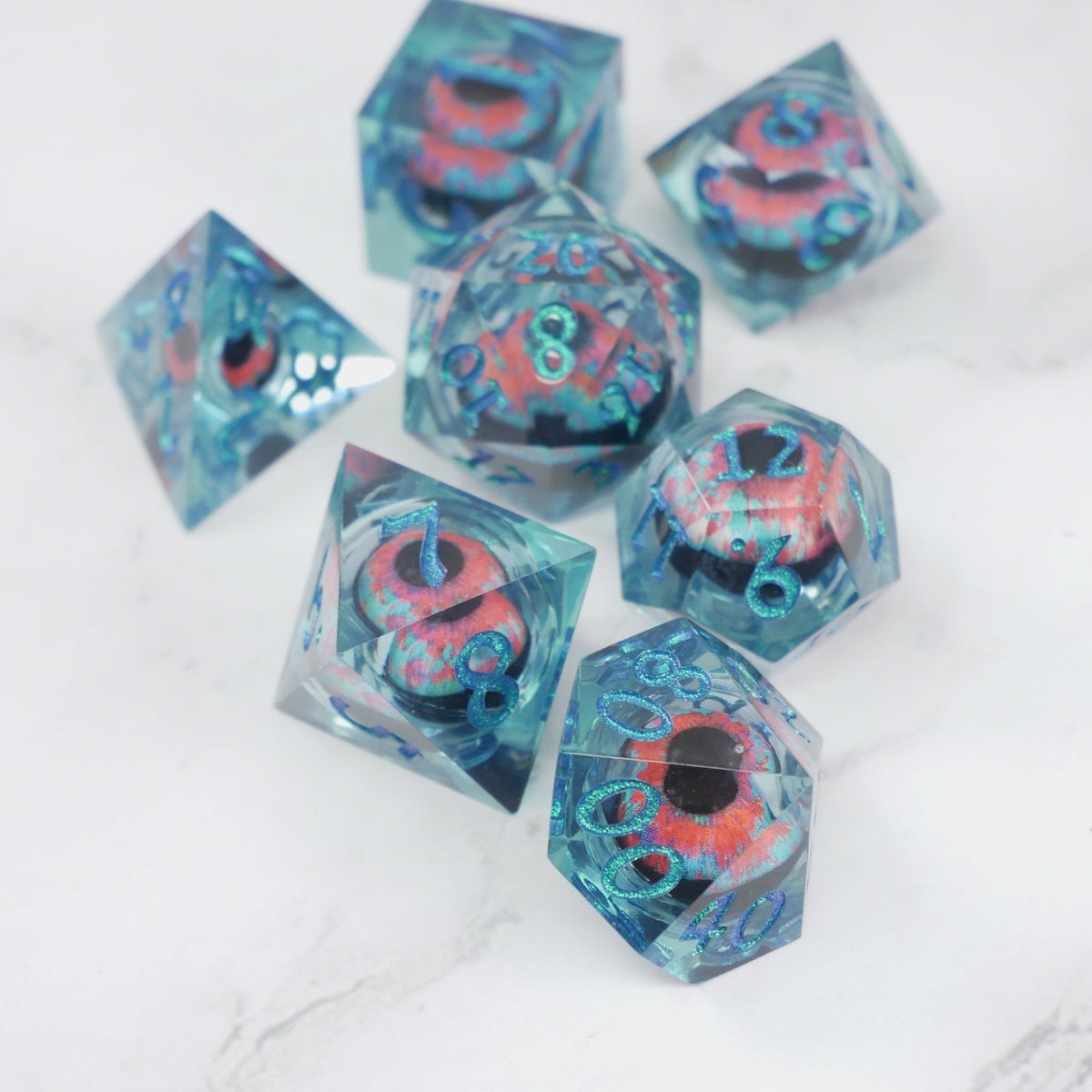 Cthulhu's Eye 7-Piece RPG Dice Set