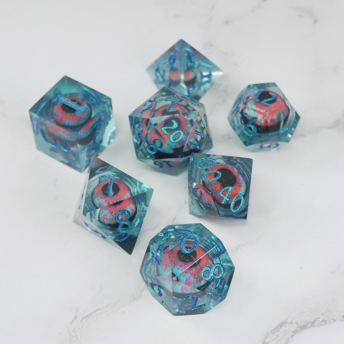 Cthulhu's Eye 7-Piece RPG Dice Set