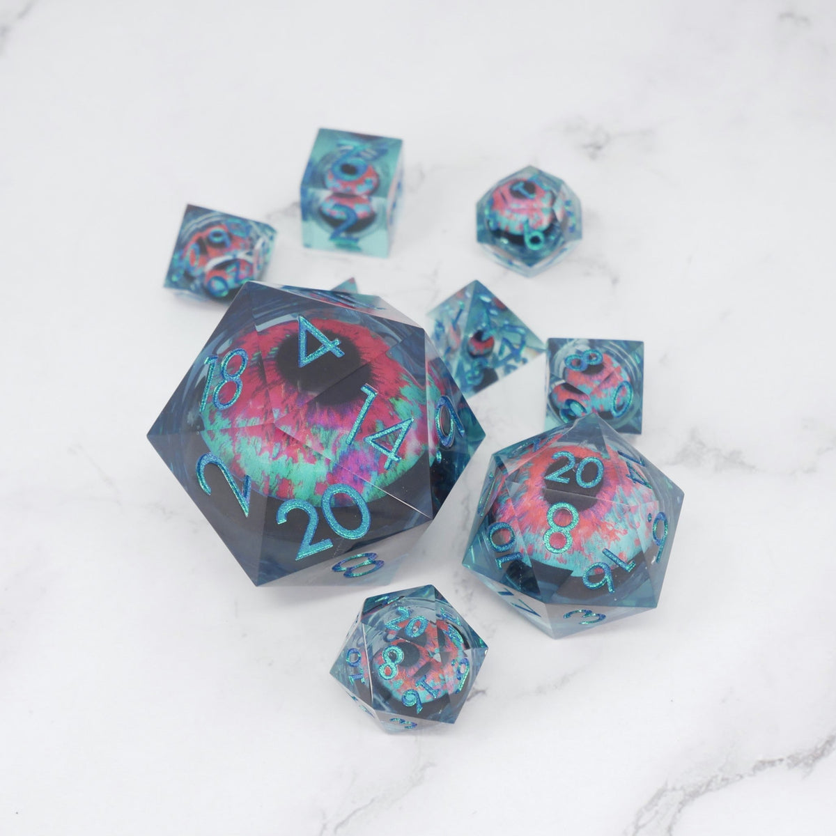 Cthulhu's Eye 7-Piece RPG Dice Set