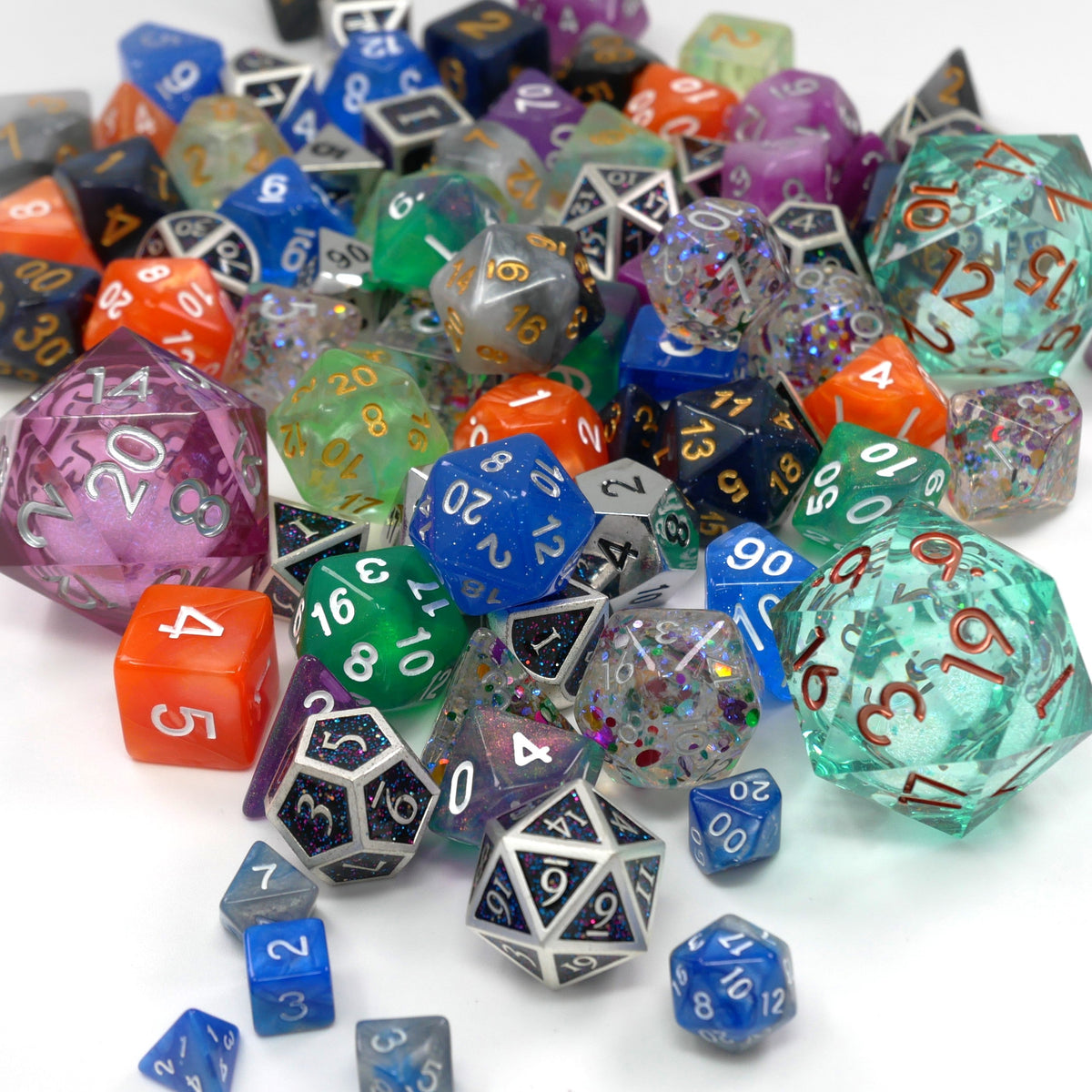 Mystery Hoard - 10 Dice Set Bundle + 1 RPG Accessory — by D20 Collective