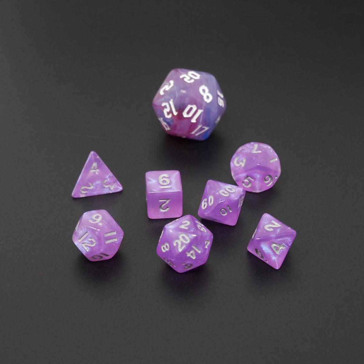 Fairy Spirit - 7 Piece DnD Dice Set | Mini Acrylic RPG Gaming Dice