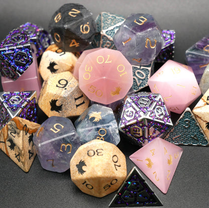 Mystery Hoard - 10 Dice Set Bundle + 1 RPG Accessory — by D20 Collective