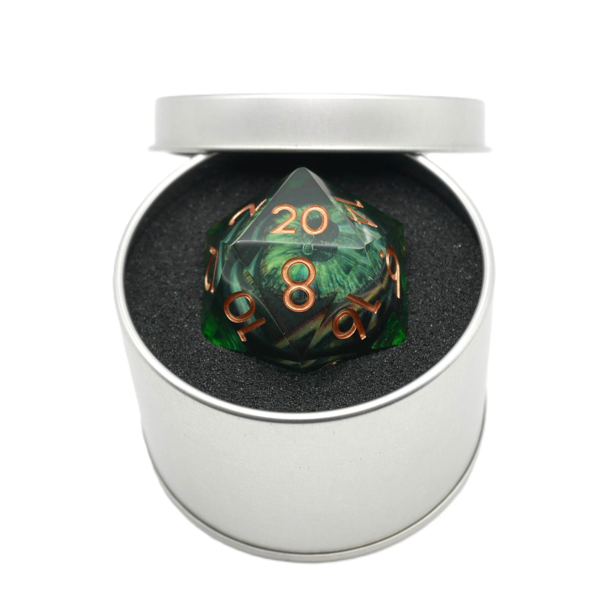 Green Slaadi's Eye Giant D20