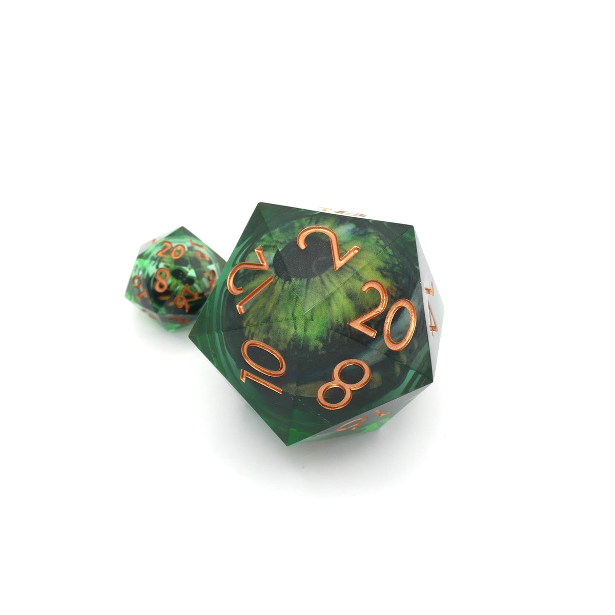 Green Slaadi's Eye Giant D20