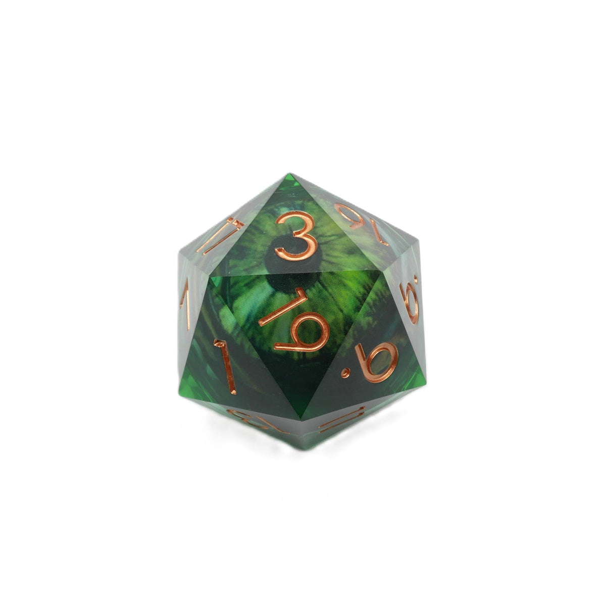 Green Slaadi's Eye Giant D20