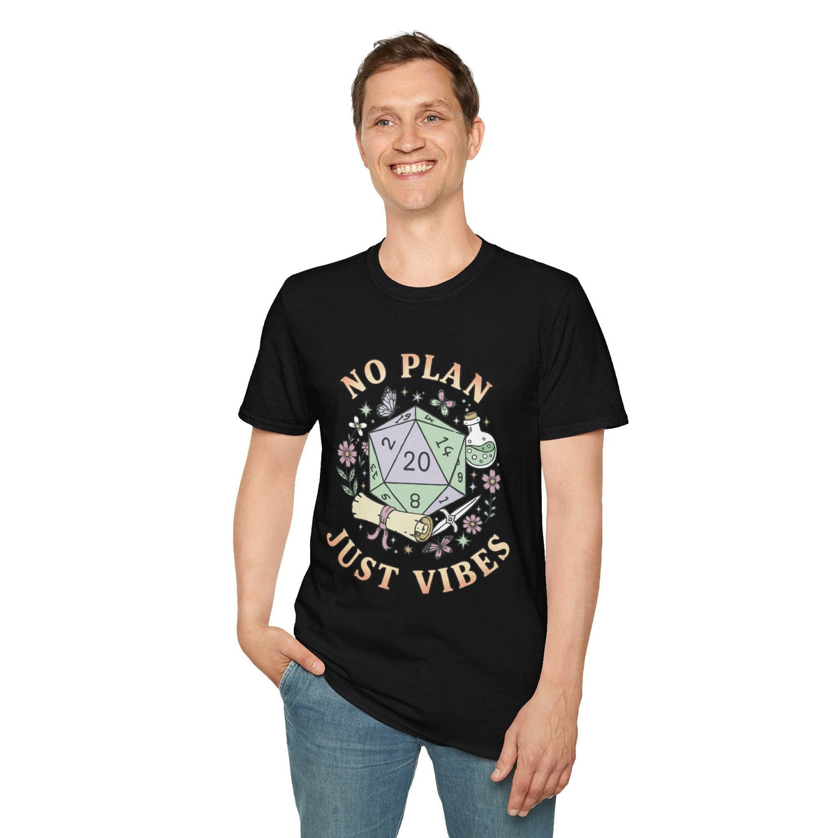 No Plan, Just Vibes D20 T-Shirt