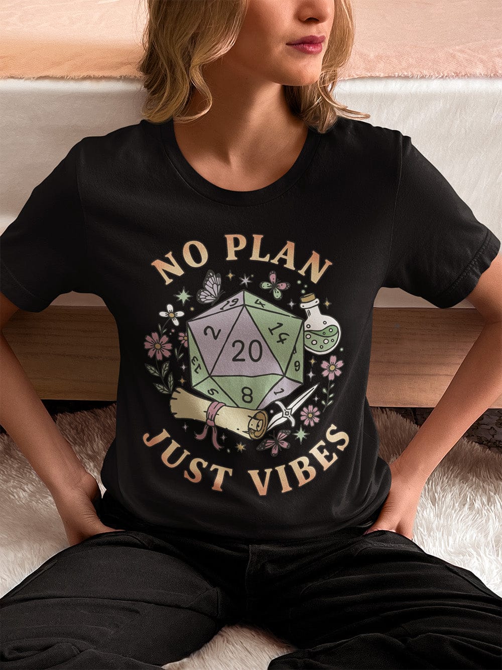 No Plan, Just Vibes D20 T-Shirt