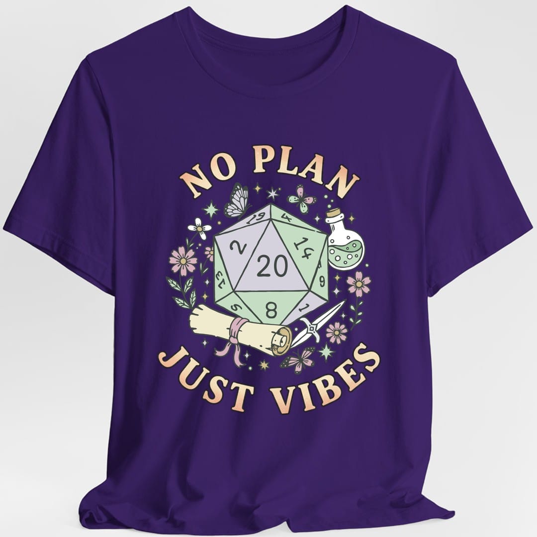 No Plan, Just Vibes D20 T-Shirt