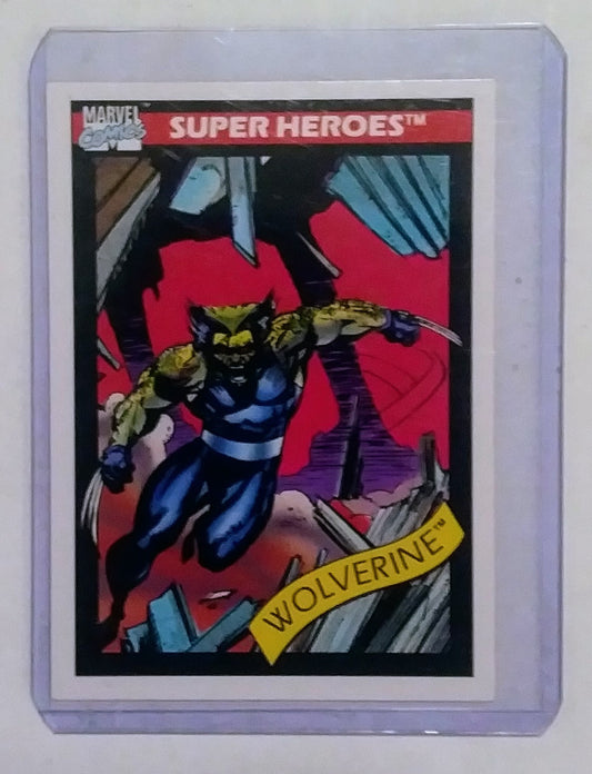 1990 Marvel Universe #037 Wolverine Patch Card