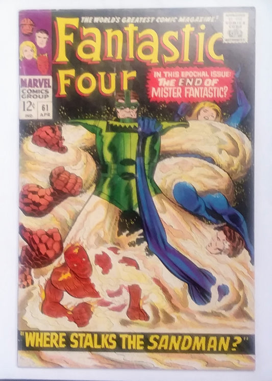 Fantastic Four #61, Marvel Comics (April 1967, GD/VG)
