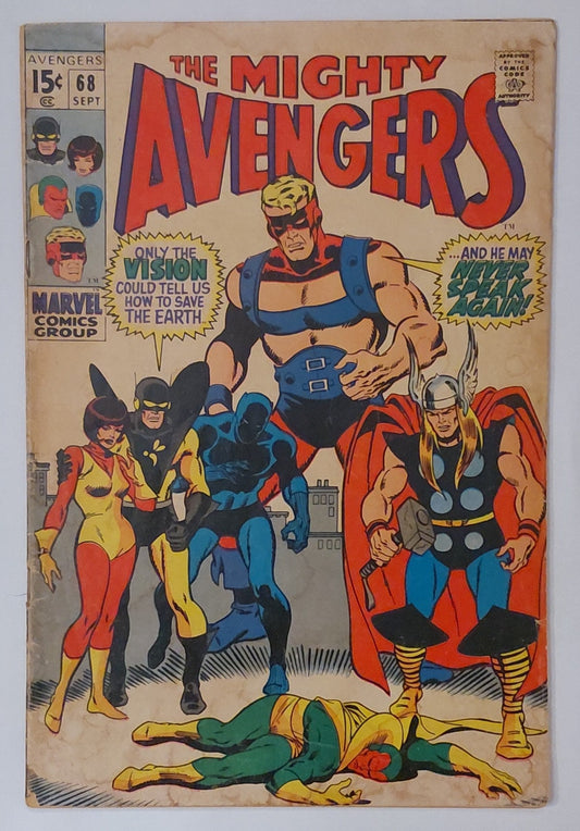 Avengers #68, Marvel Comics (September 1969, Fair)