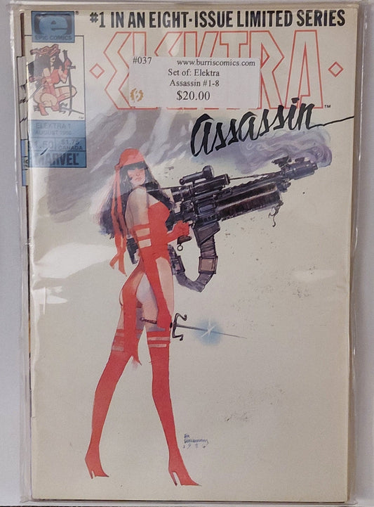 Elektra: Assassin #1–8 Comic Set, Marvel Comics