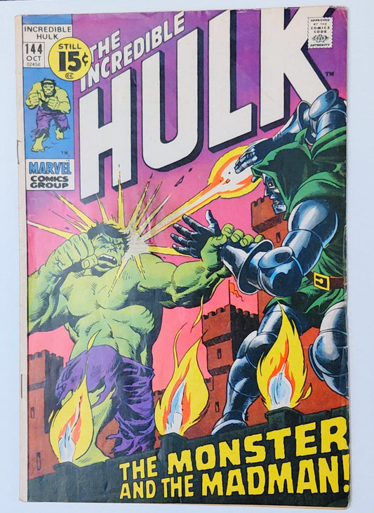 Incredible Hulk #144, Marvel Comics (October 1971, GD+)