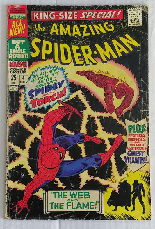 Amazing Spider-Man Annual #4, Marvel Comics (1967, Fair)