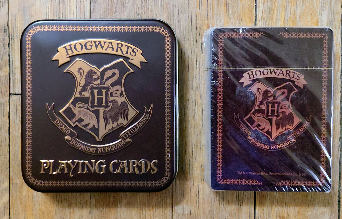 Harry Potter Hogwarts Playing Cards with Tin