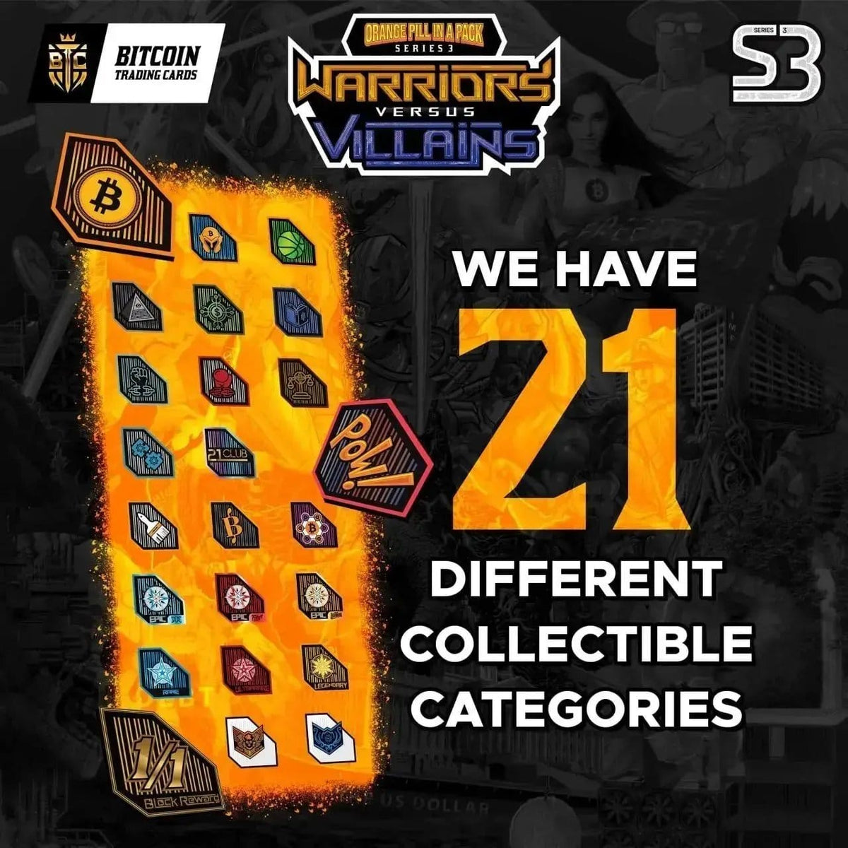 S3 Warriors vs Villains Booster Pack